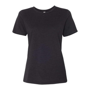 BELLA + CANVAS - Women’s Relaxed Fit Heather CVC Tee - 6400CVC - Black Heather