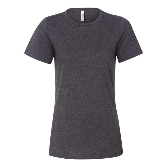 BELLA + CANVAS - Women’s Relaxed Fit Heather CVC Tee - 6400CVC - Dark Grey Heather