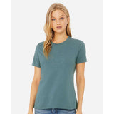 BELLA + CANVAS - Women’s Relaxed Fit Heather CVC Tee - 6400CVC - Heather Deep Teal
