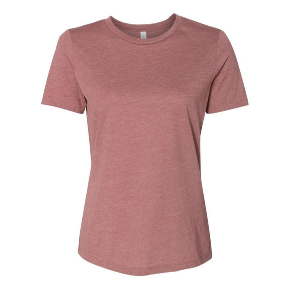 BELLA + CANVAS - Women’s Relaxed Fit Heather CVC Tee - 6400CVC - Heather Mauve