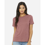 BELLA + CANVAS - Women’s Relaxed Fit Heather CVC Tee - 6400CVC - Heather Mauve