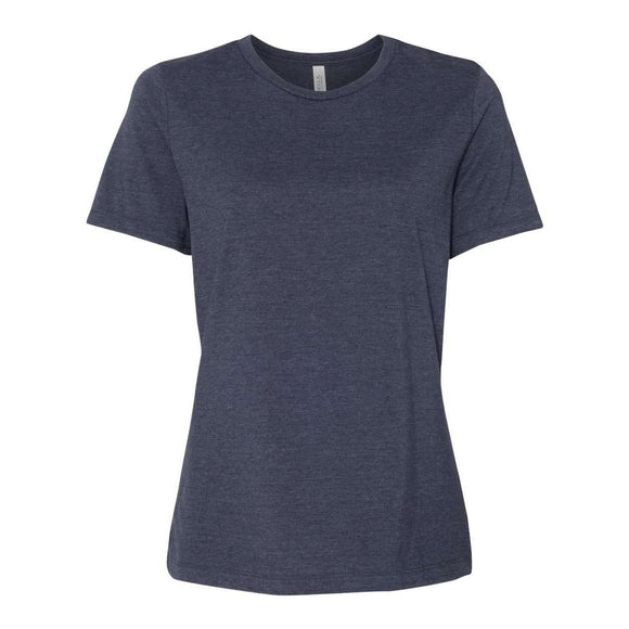 BELLA + CANVAS - Women’s Relaxed Fit Heather CVC Tee - 6400CVC - Heather Navy