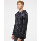 Independent Trading Co. - Midweight Tie-Dyed Hooded Sweatshirt - PRM4500TD - Tie Dye Black