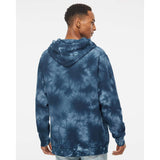 Independent Trading Co. - Midweight Tie-Dyed Hooded Sweatshirt - PRM4500TD - Tie Dye Navy