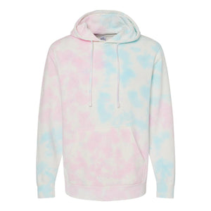 Independent Trading Co. - Midweight Tie-Dyed Hooded Sweatshirt - PRM4500TD - Tie Dye Cotton Candy