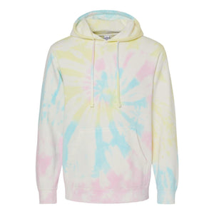 Independent Trading Co. - Midweight Tie-Dyed Hooded Sweatshirt - PRM4500TD - Tie Dye Sunset Swirl