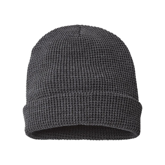 Richardson - Waffle Cuffed Beanie - 146R - Heather Charcoal