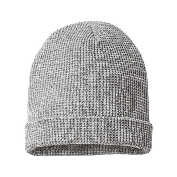 Richardson - Waffle Cuffed Beanie - 146R - Heather Grey