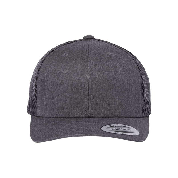 YP Classics - Retro Trucker Cap - 6606 - Dark Heather Grey