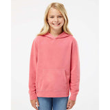 Independent Trading Co. - Youth Midweight Pigment-Dyed Hooded Sweatshirt - PRM1500Y - Pigment Pink