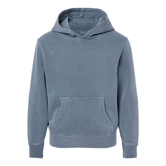 Independent Trading Co. - Youth Midweight Pigment-Dyed Hooded Sweatshirt - PRM1500Y - Pigment Slate Blue