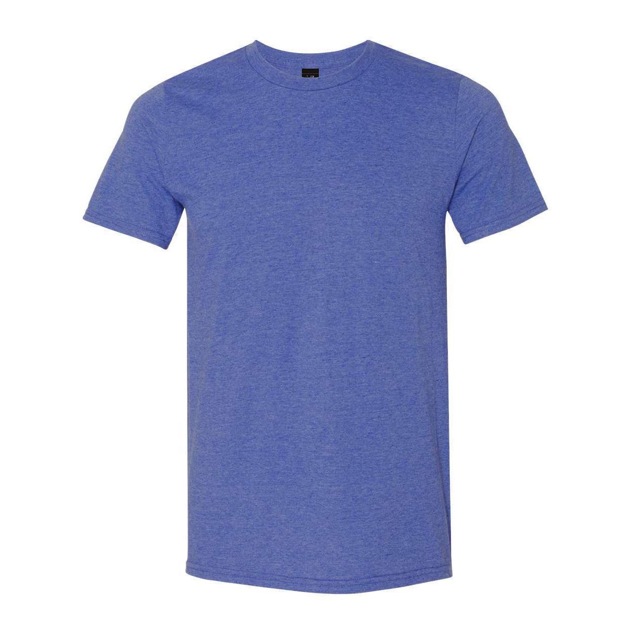 980 Gildan Softstyle® Lightweight T-Shirt Heather Blue – Detail Basics  Canada