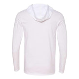 987 Gildan Softstyle® Lightweight Hooded Long Sleeve T-Shirt White/ Dark Grey