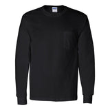 2410 Gildan Ultra Cotton® Long Sleeve Pocket T-Shirt Black