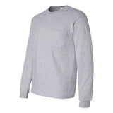 2410 Gildan Ultra Cotton® Long Sleeve Pocket T-Shirt Sport Grey