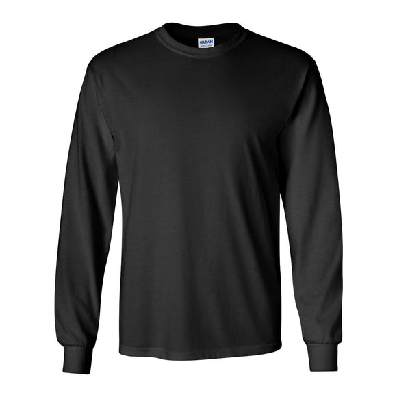 2400 Gildan Ultra Cotton® Long Sleeve T-Shirt Black