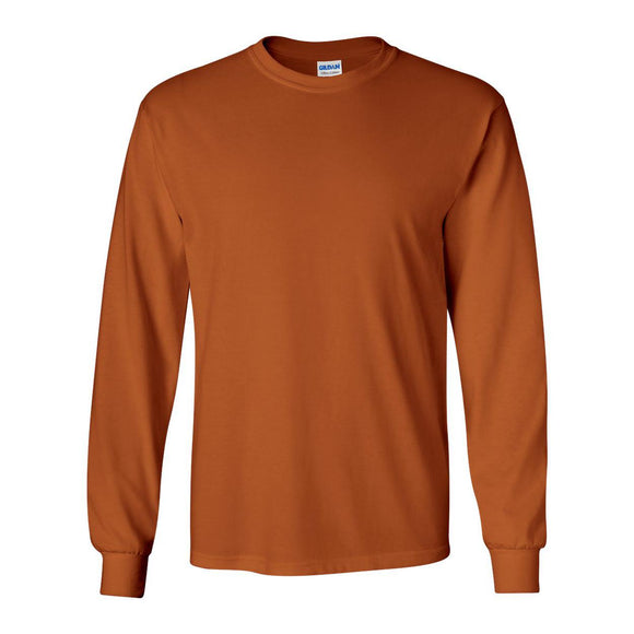2400 Gildan Ultra Cotton® Long Sleeve T-Shirt Texas Orange