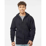 IND4000Z Independent Trading Co. Heavyweight Full-Zip Hooded Sweatshirt Black