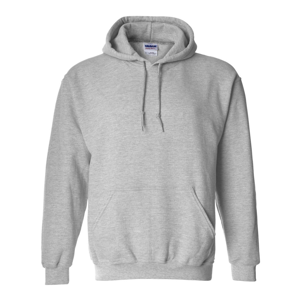 18500 Gildan Heavy Blend™ Hooded Sweatshirt Sport Grey – Detail