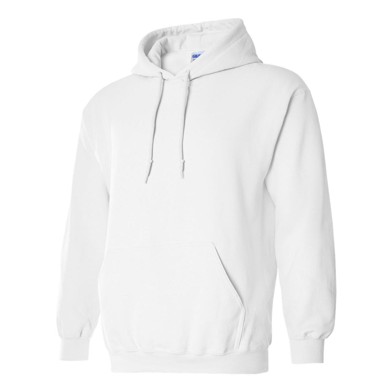 18500 Gildan Heavy Blend™ Hooded Sweatshirt White – Detail Basics Canada