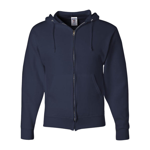 993MR JERZEES NuBlend® Full-Zip Hooded Sweatshirt J. Navy