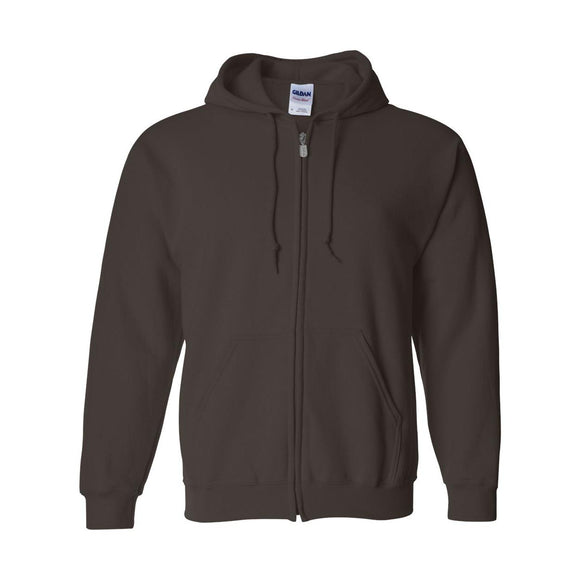 18600 Gildan Heavy Blend™ Full-Zip Hooded Sweatshirt Dark Chocolate