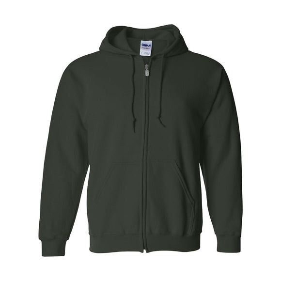 18600 Gildan Heavy Blend™ Full-Zip Hooded Sweatshirt Forest