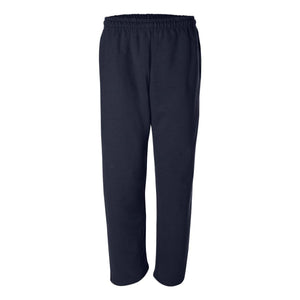 12300 Gildan DryBlend® Open-Bottom Sweatpants with Pockets Navy