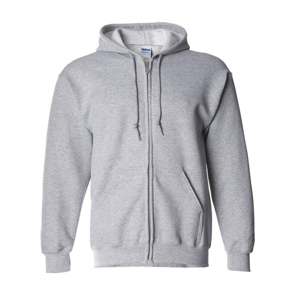 12600 Gildan DryBlend® Full-Zip Hooded Sweatshirt Sport Grey