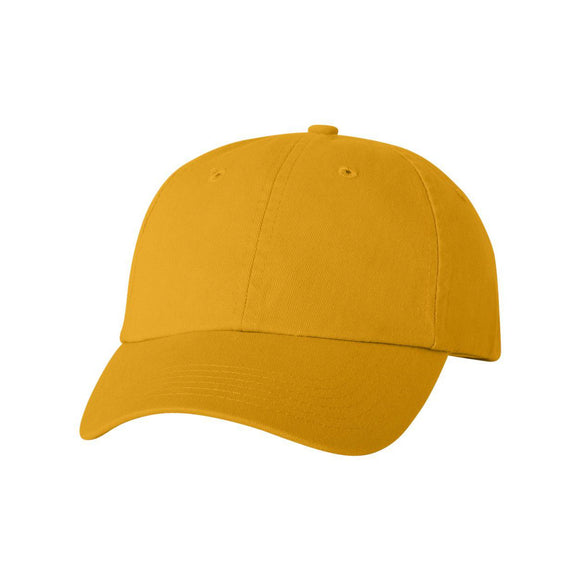 VC300A Valucap Adult Bio-Washed Classic Dad Hat Gold
