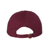 VC300A Valucap Adult Bio-Washed Classic Dad Hat Maroon