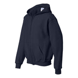 18600B Gildan Heavy Blend™ Youth Full-Zip Hooded Sweatshirt Navy