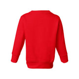 3317 Rabbit Skins Toddler Fleece Crewneck Sweatshirt Red