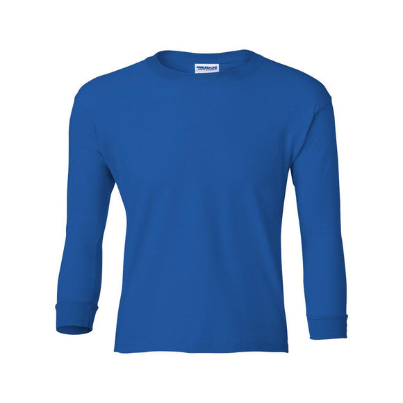 2400B Gildan Ultra Cotton® Youth Long Sleeve T-Shirt Royal