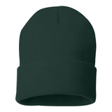 SP12 Sportsman Solid 12" Cuffed Beanie Forest