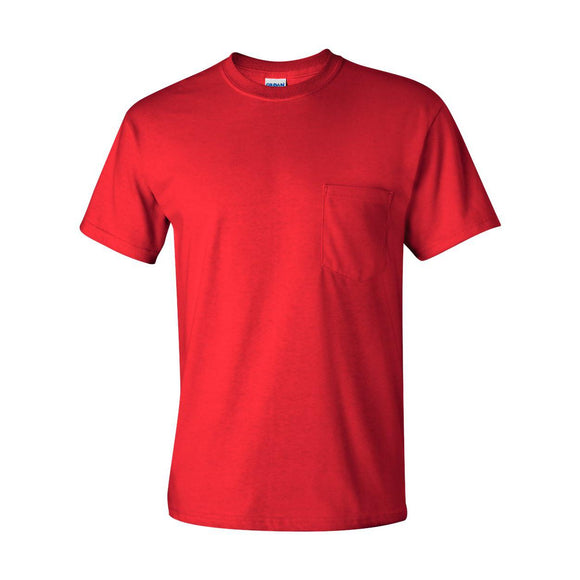 2300 Gildan Ultra Cotton® Pocket T-Shirt Red