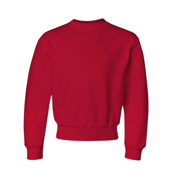 562BR JERZEES NuBlend® Youth Crewneck Sweatshirt True Red