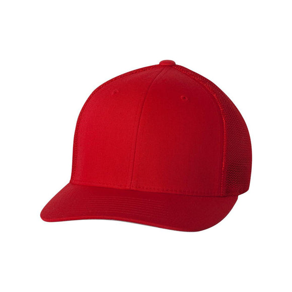 6511 Flexfit Trucker Cap Red