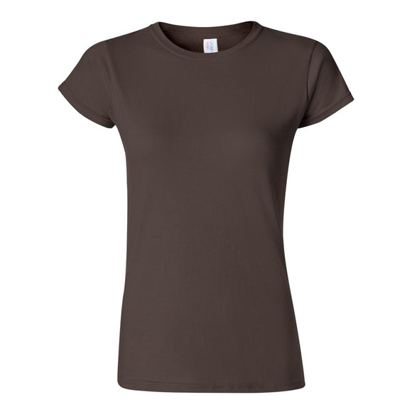 64000L Gildan Softstyle® Women’s T-Shirt Dark Chocolate