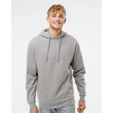 SS4500 Independent Trading Co. Midweight Hooded Sweatshirt Grey Heather