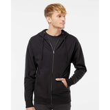 SS4500Z Independent Trading Co. Midweight Full-Zip Hooded Sweatshirt Black