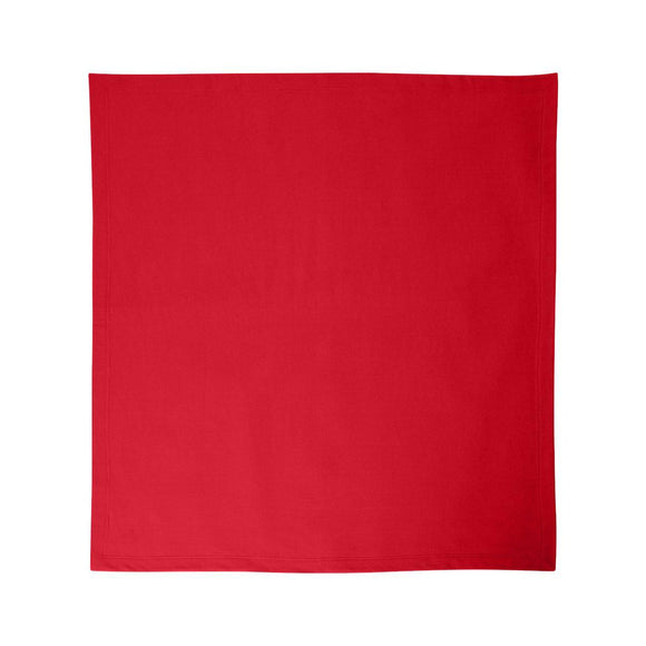 12900 Gildan DryBlend® Fleece Stadium Blanket Red