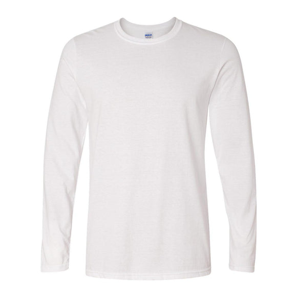 64400 Gildan Softstyle® Long Sleeve T-Shirt White