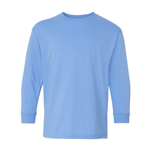 5400B Gildan Heavy Cotton™ Youth Long Sleeve T-Shirt Carolina Blue