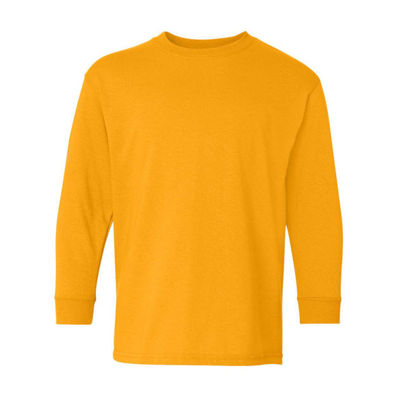5400B Gildan Heavy Cotton™ Youth Long Sleeve T-Shirt Gold