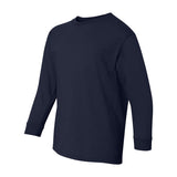 5400B Gildan Heavy Cotton™ Youth Long Sleeve T-Shirt Navy