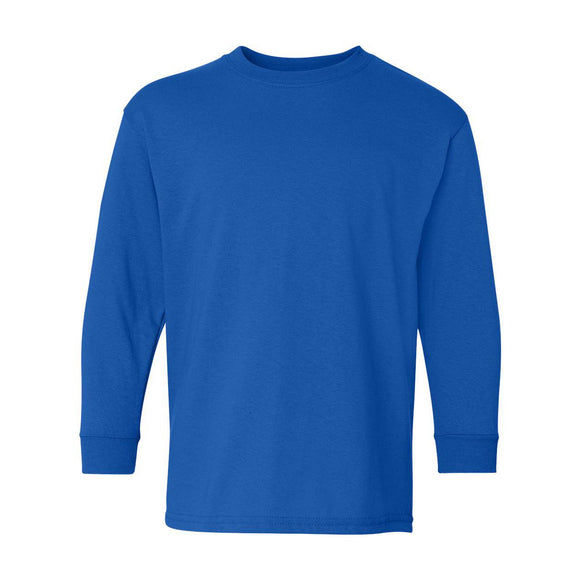 5400B Gildan Heavy Cotton™ Youth Long Sleeve T-Shirt Royal