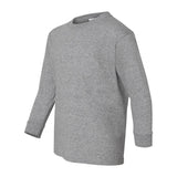 5400B Gildan Heavy Cotton™ Youth Long Sleeve T-Shirt Sport Grey