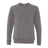 3901 BELLA + CANVAS Sponge Fleece Raglan Crewneck Sweatshirt Grey Triblend