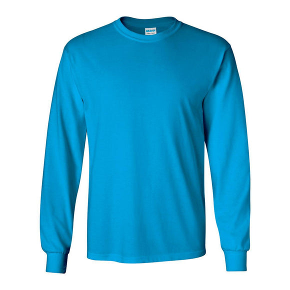 2400 Gildan Ultra Cotton® Long Sleeve T-Shirt Sapphire